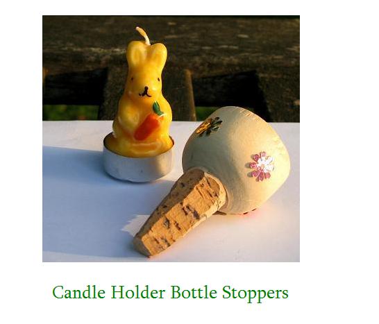 candle holder bottle stoppers