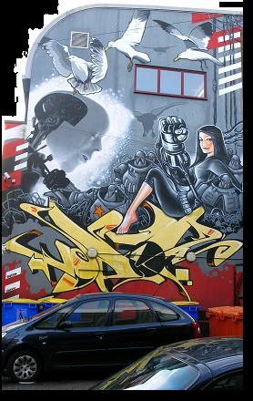 Seagulls - Grafitti Art in Brighton