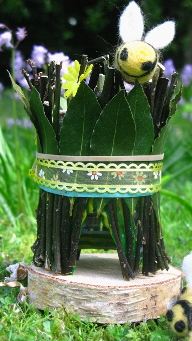 Bee House and Five Little Bees - m.joy