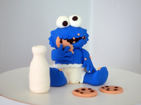 Baby Cookie Monster - theCakeHusband