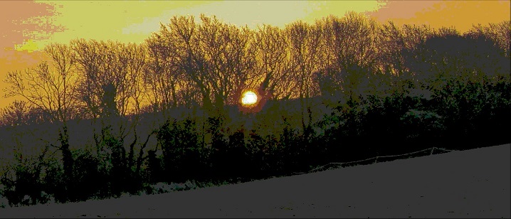 Frosty Morning Sunrise - m.joy